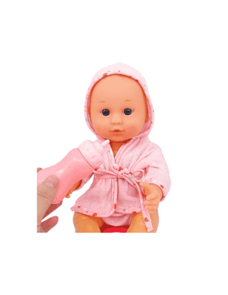 Bebé Bañera con accesorios PequeBB – Muñeca con bañerita y 13 piezas