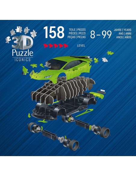 Puzzle 3D Adultos Lamborghini Huracán EVO | Puzzles 3D para Adultos