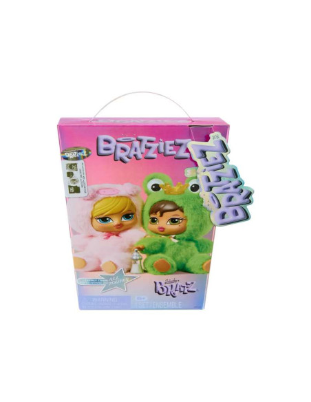 Caja sorpresa de peluche Bratz Bratziez Iconz Series con clip y accesorio
