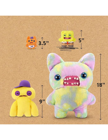 Fuggler Bob Esponja Llavero Peluche 5" de ZURU...