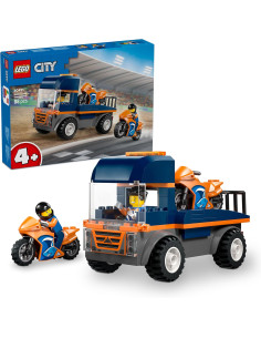 LEGO City Camión de Transporte de Motos - Juguete para la...