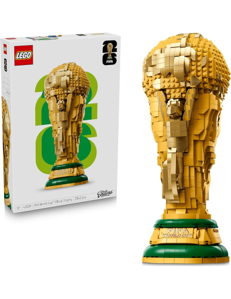 LEGO Editions Trofeo oficial de la Copa Mundial de la FIFA - Kit de modelo 3D para armar con minifig