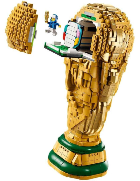 LEGO Editions Trofeo oficial de la Copa Mundial de la FIFA - Kit de modelo 3D para armar con minifig
