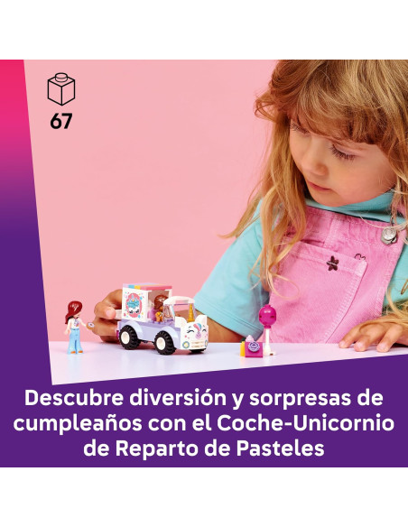 LEGO Friends Coche-Unicornio de Reparto de Pasteles