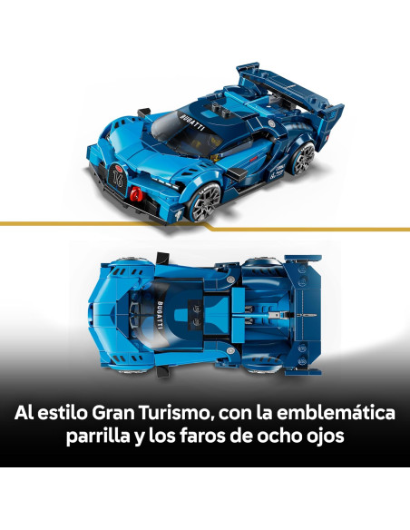 LEGO Speed Champions Coche Hiperdeportivo Bugatti Vision GT – Maqueta en Kit