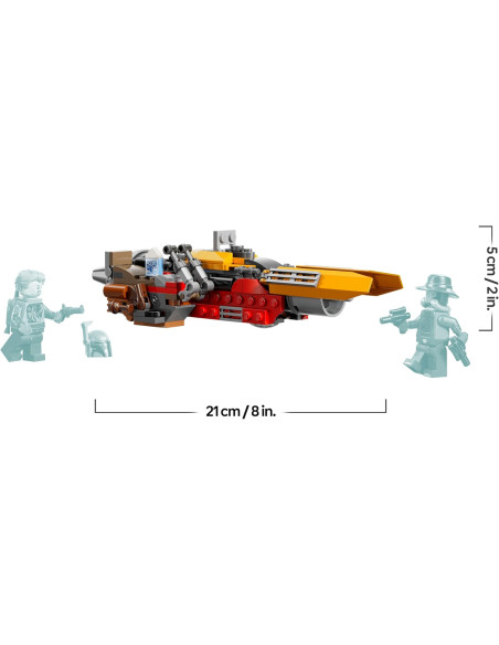 LEGO Star Wars 75437 Speeder de Cobb Vanth - Moto con Minifiguras de Cobb Vanth y Cad Bane 