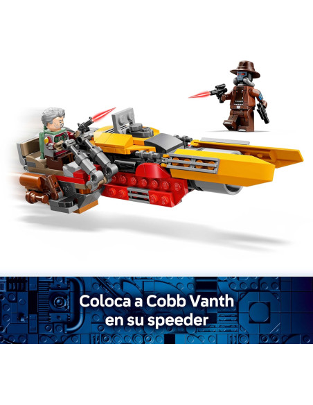 LEGO Star Wars 75437 Speeder de Cobb Vanth - Moto con Minifiguras de Cobb Vanth y Cad Bane 