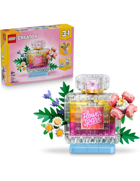 LEGO Creator 3en1 Frasco Decorativo de Perfume Floral de Juguete - Transformable
