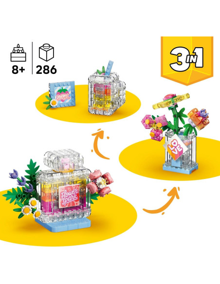 LEGO Creator 3en1 Frasco Decorativo de Perfume Floral de Juguete - Transformable