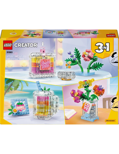 LEGO Creator 3en1 Frasco Decorativo de Perfume Floral de Juguete - Transformable