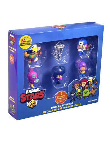 Brawl Stars Pack Deluxe de 8 Figuras Colección Diferentes Modelos