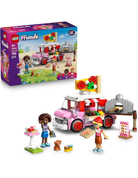 LEGO Friends Pizzería Móvil – Camión de Comida Rápida de Juguete