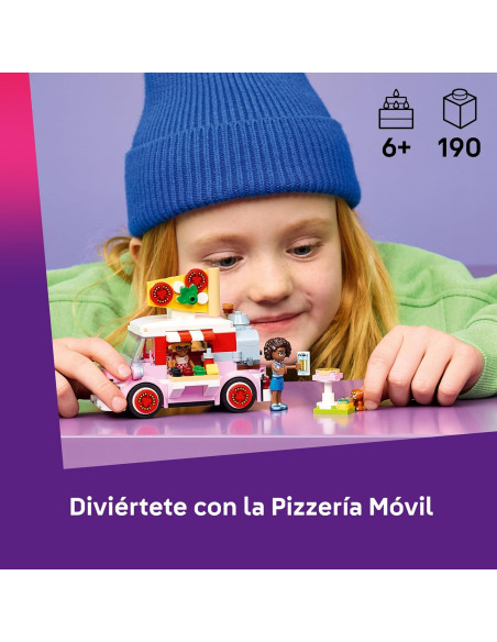 LEGO Friends Pizzería Móvil – Camión de Comida Rápida de Juguete