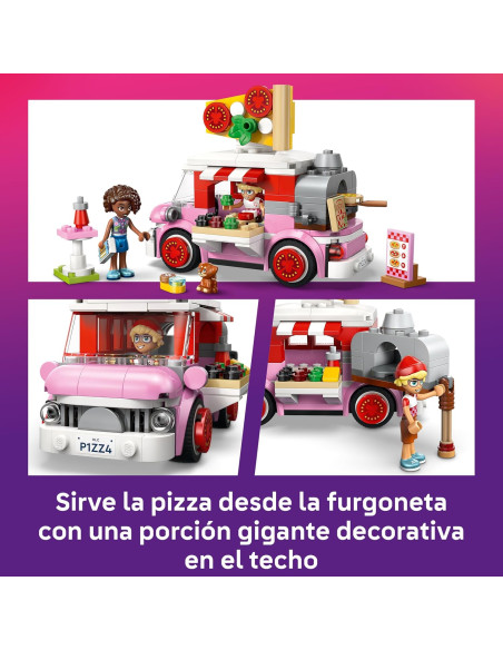 LEGO Friends Pizzería Móvil – Camión de Comida Rápida de Juguete