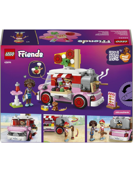 LEGO Friends Pizzería Móvil – Camión de Comida Rápida de Juguete