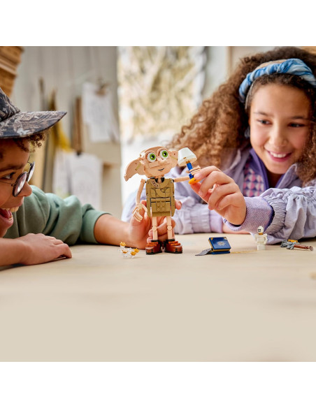 LEGO Harry Potter 2en1 Dobby el Elfo Libre de Juguete - Kit de Maquetas Transformable
