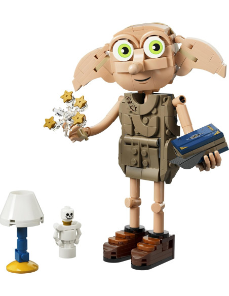 LEGO Harry Potter 2en1 Dobby el Elfo Libre de Juguete - Kit de Maquetas Transformable