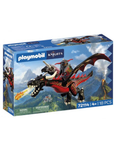 Playmobil Knights 72114 - Caballero del Dragón y Dragón...