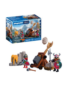Playmobil Knights 72117 Catapulta de Caballeros Dragón 