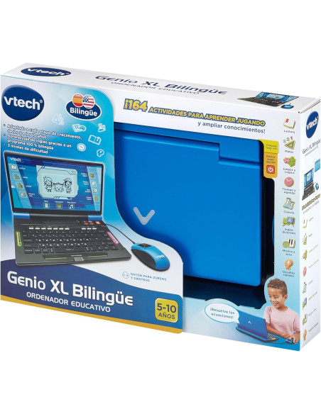 Genio XL Bilingüe Español-Inglés, Ordenador Interactivo, Juguetes Electrónicos