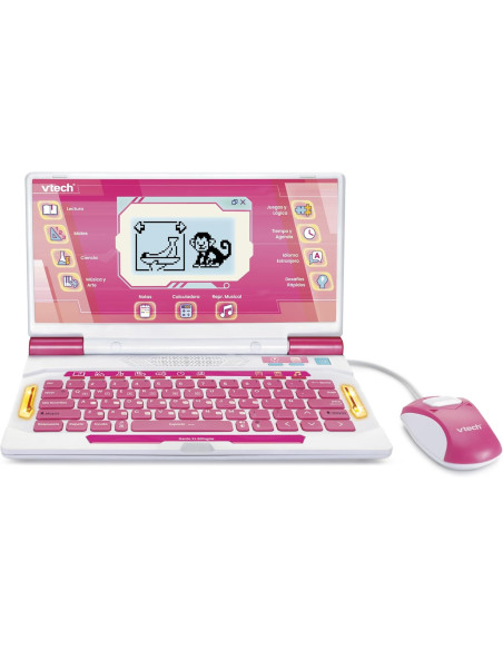 Genio XL Bilingüe Español-Inglés, Color Rosa, Ordenador Interactivo