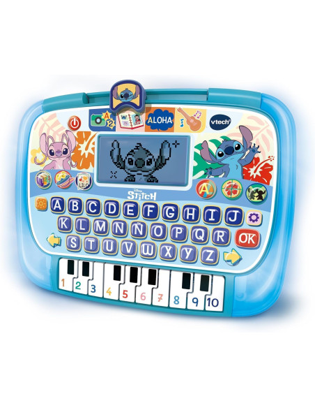 VTech - Tablet Educativa de Stitch, Juguetes Electrónicos Niños +4 Años, Pantalla LCD, 10 Actividade
