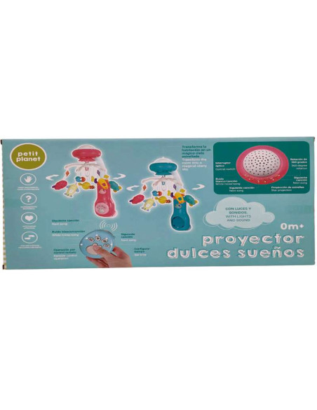 Proyector Dulces Sueños con luz y sonido Petit Planet 0M+