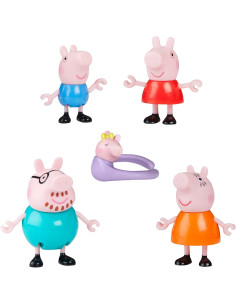 Peppa Pig Hasbro, Peppa y su Familia de Cinco, Muñecos...