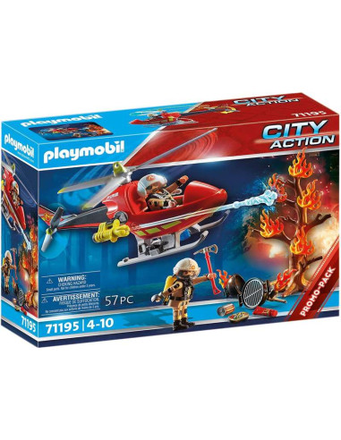 PLAYMOBIL City Action 71195 Helicóptero de Bomberos