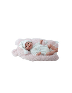 Muñeca Reborn Arias 35 cm Mar Rosa con cojín