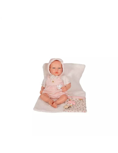 Muñeco Reborn Arias 40 cm Jimena Rosa Exclusiva