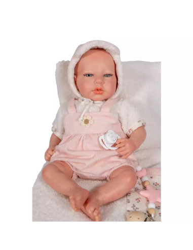 Muñeco Reborn Arias 40 cm Jimena Rosa Exclusiva