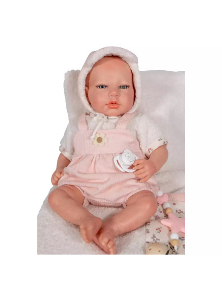 Muñeco Reborn Arias 40 cm Jimena Rosa Exclusiva