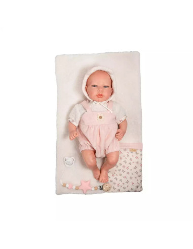 Muñeco Reborn Arias 40 cm Jimena Rosa Exclusiva
