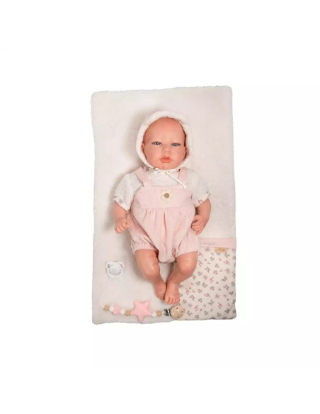Muñeco Reborn Arias 40 cm Jimena Rosa Exclusiva