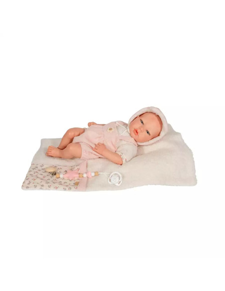 Muñeco Reborn Arias 40 cm Jimena Rosa Exclusiva
