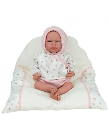 Muñeca Elegance Muñeco de Peso Andie Rosa con Cojín 40 cm