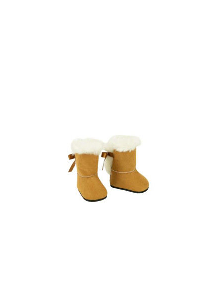 Botas Marron con pelo muñeca 45 cm