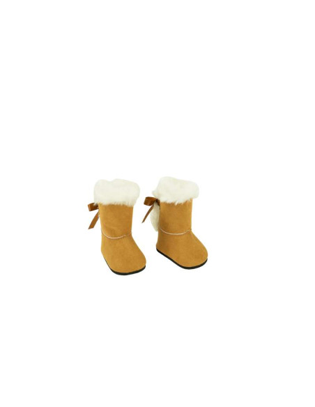 Botas Marron con pelo muñeca 45 cm