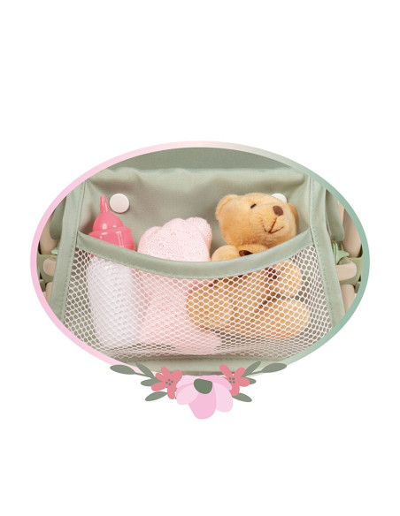 Carro de Muñecas Silla Gemelar Plegable con Bolso Botanic