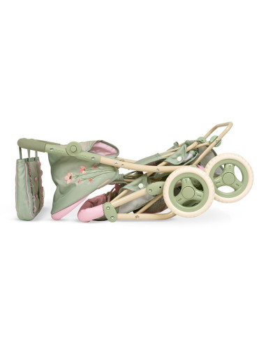 Carro de Muñecas Silla Gemelar Plegable con...