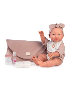Muñeca Recién Nacida Mia Hace Pipí Con Cambiador 42cm 2