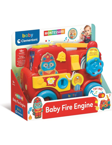 Montessori - Camión de Bomberos Interactivo - Luces, Sonidos