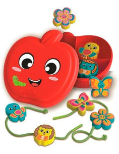 Baby Happy Apple & Friends, Juguete de Enhebrar e Hilado... 2