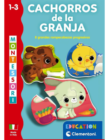 Montessori, Cachorros de la Granja, Set de 8...