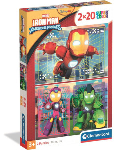 Puzzle Clementoni Iron Man de 2x20 Piezas