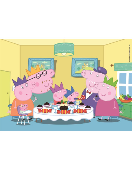 Peppa Pig Super Color - Pack de 2 Puzzles de 20 Piezas para Niños