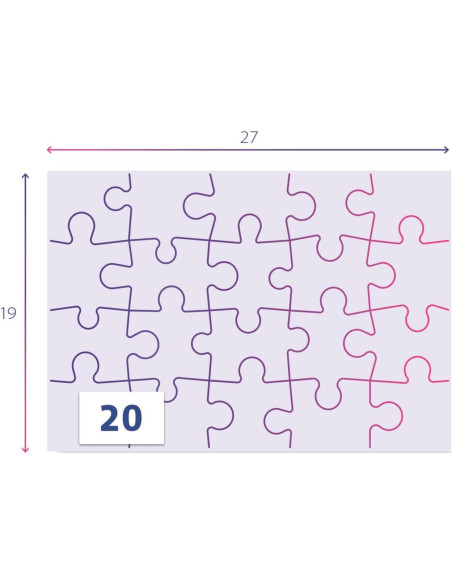 Peppa Pig Super Color - Pack de 2 Puzzles de 20 Piezas para Niños