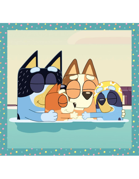 Bluey Super Color - Pack de 3 Puzzles de 48 Piezas