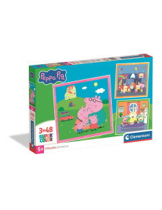 Puzzle 3x48 Super Color Peppa Pig